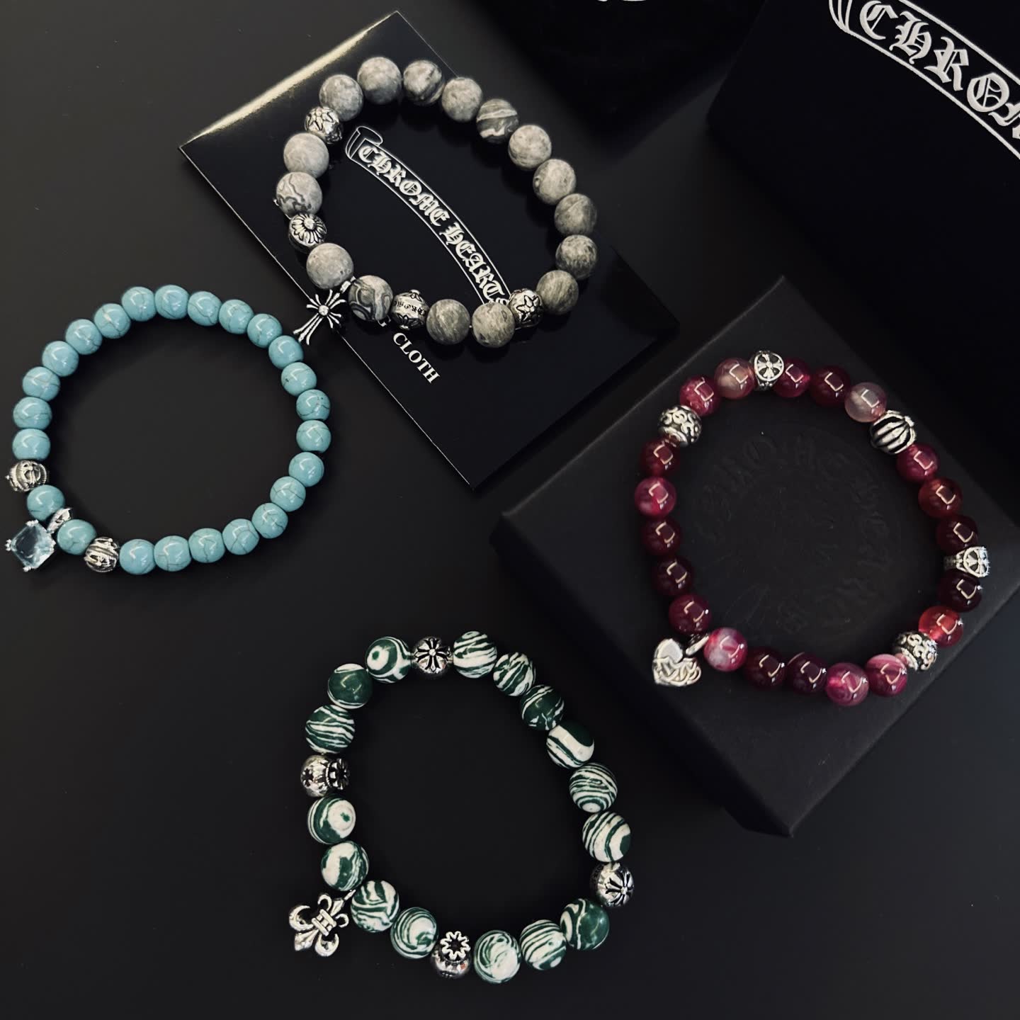 Chrome Hearts Beaded Bracelets Set